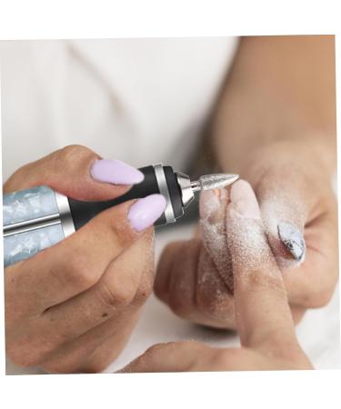 Electric Nail File with 5 Replaceable Head 20000rpm 4 Speeds 500mAh Micro USB Portable Low Noise Manicure Pedicure Polishing Grinding Peeling Nail Drill for Fingernail Toenail - Buy Online on GoSupps.com