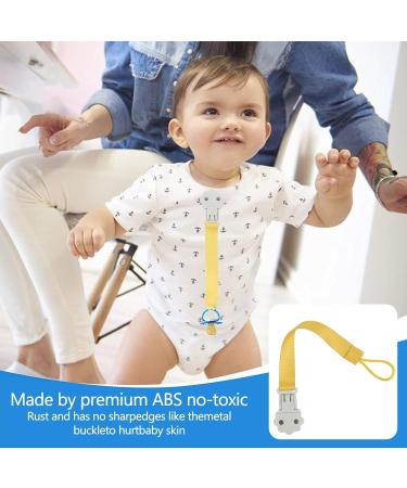 Jomewory Pacifier Holder - Stylish & Durable Baby Gift for Girls | Soft Washable Modern Pacifier Clips - Buy Online on GoSupps.com