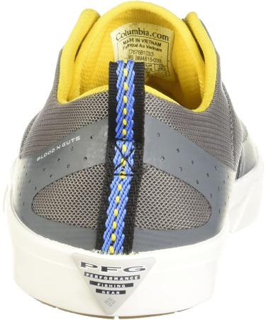 Columbia Men's Dorado CVO PFG Boat Shoe 10 - Ti Grey Steel/Electron Yellow - Buy Online on GoSupps.com