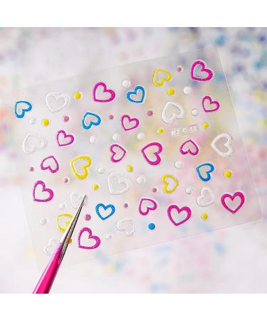 CHANGAR 30 Sheets Flower Nail Art Stickers 3D Self-Adhesive Colorful Floral Nail Decals Cute Design Nail Supplies for Women Manicure DIY - Buy Online on GoSupps.com