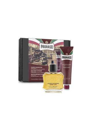 Proraso - Duo Set - Shaving Cream & Aftershave Lotion for Hard Beards