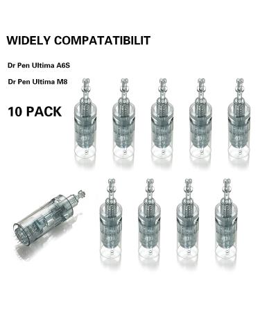 Dr. Pen M8 Cartridges - 10pcs 16 Pins Disposable Microneedling Pen Replacement Bayonet Slot Needle - Compatible With Dr. Pen M8 A6S - Buy Online on GoSupps.com