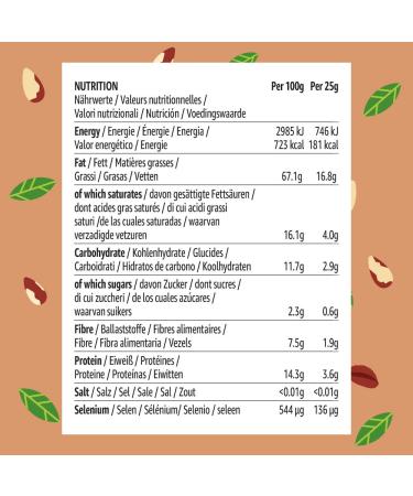 Buy Happy Belly Brazil Nuts - Unsalted 100g Pack of 7 | International Shipping Available - Buy Online on GoSupps.com