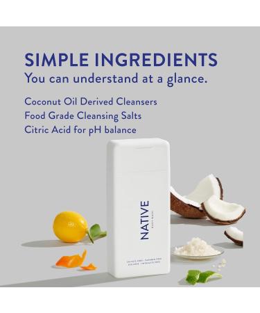 Powder & Cotton Native Body Wash 18 oz - 2 Pack | Sulfate, Paraben, & Dye Free Natural Body Wash for Soft, Hydrated Skin - Men & Women - Buy Online on GoSupps.com