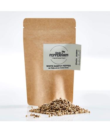 Uncle s Pepperfarm White Kampot Pepper - Sun-dried whole white peppercorns from Cambodia - 70 g 70g