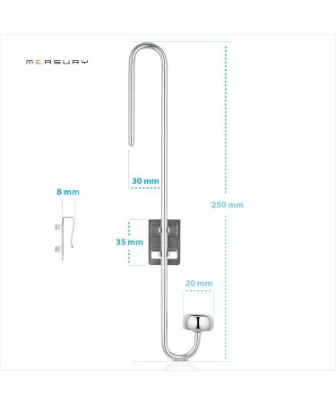 Measury Stainless Steel CO2 Diffuser for Aquariums - 250mm (25cm) | Enhance Your Aquarium s Growth - Buy Online on GoSupps.com