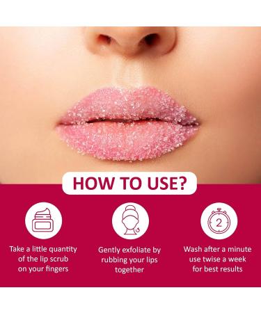 Beetroot Lip Scrub for Brighter Softer Lips - Ideal for Dark Chapped & Pigmented Lips | 15g - Men & Women - Buy Online on GoSupps.com