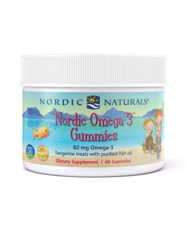 Nordic Naturals Nordic Omega-3 Gummies Tangerine Treats 82 mg 60 Gummies - Buy Online on GoSupps.com