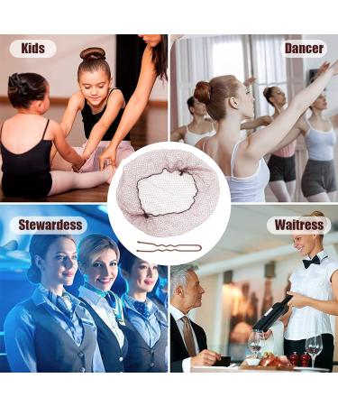 ZOCONE Brown Hair Net 60PCS + 50PCS U-Shape Hairpins | Invisible Hair Nets with Elastic Edge for Ballet Bun Maker | Hair Accessories for Girls & Women - Buy Online on GoSupps.com