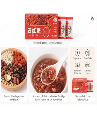 5 Sortes De Bouillie De C r ales M lang es 525 G (7 Paquets Individuels) Facile Cuisiner Avec Une Cuisini re/cuiseur Riz Petit-d jeuner/repas/collation Saine - Buy Online on GoSupps.com