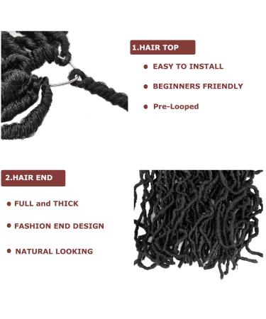 7 Packs 36 inch Goddess Locs Faux Crochet Hair for Black Women - Pre-looped Long New Locs Curly Braiding Extension - Natural Black 1B (Pack of 7) - Buy Online on GoSupps.com