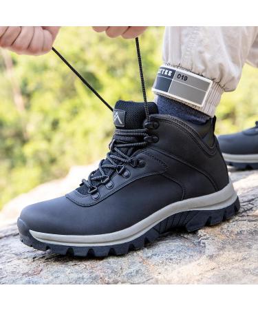 CC-Los Men's Waterproof Hiking Work Boots - Lightweight Non-slip High-Traction Grip - Black Size 14 - Buy Online on GoSupps.com