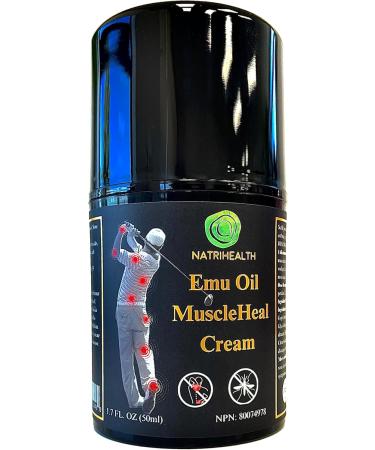Natrihealth Emu Oil MuscleHeal Cream Relieves Sore Muscles Joint Pain and Inflammation Mathematical Health 50ml Sport&Travel& Life Essential 50mlx2 25 ml (Pack of 2) - Buy Online on GoSupps.com