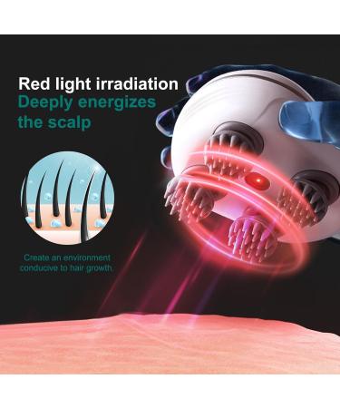 Scalp Massager for Dogs & Cats - Electric Head Massage Device with 4 Massage Heads for Muscle Relief & Tension Release - Buy Online on GoSupps.com