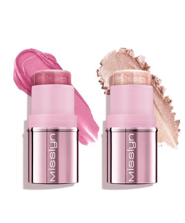 Misslyn Misslyn | Multi-Stick Face Contouring for Lips Eyes and Cheeks Brightening and Moisturizing Cream Contour - Two-Stick Set