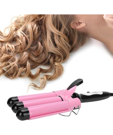 3 Barrel 28mm Ceramic Electric Curling Iron - Quick Heating Anti Burn Tourmaline Infused Hair Waver for Wet & Dry Styling - International Shipping Available - Buy Online on GoSupps.com
