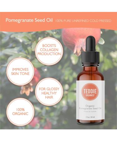 Organic Pomegranate Seed Oil | Cold Pressed Facial & Hair Nourishing Oil - Buy Online Worldwide - Buy Online on GoSupps.com