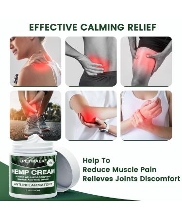 8.5 oz Maximum Strength Hemp Cream - Natural Hemp Arnica & Turmeric Formula for Instant Relief - Buy Online on GoSupps.com
