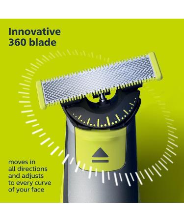 Philips OneBlade 360 Face & Body Wet & Dry Trim Edge & Shave with the 5-in-1 Adjustable Comb and Body Comb QP2834/20 OneBlade Face & Body - Buy Online on GoSupps.com