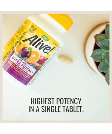 Natureâ€™s Way Alive! Womenâ€™s 50+ Multivitamin - Ultra Potency, Whole Body Wellness, 60 Tablets - Buy Online on GoSupps.com
