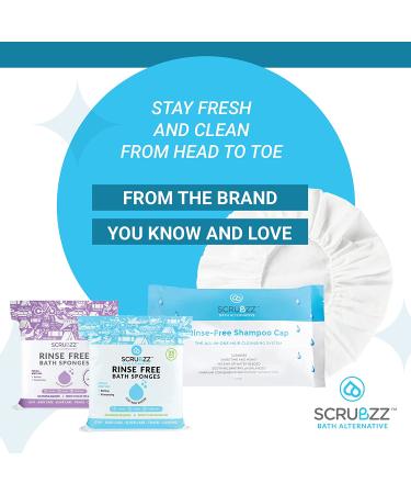 Scrubzz Rinse-Free Shampoo Caps for Bedridden Patients - 6 Pack - Buy Online on GoSupps.com