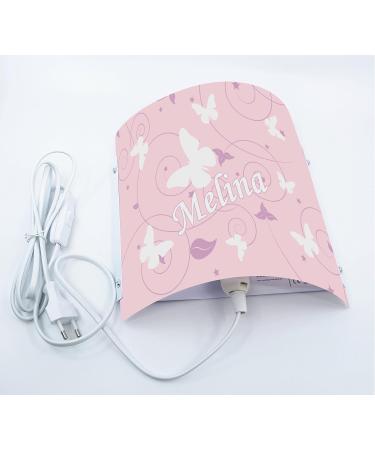 Creadesign WA-1032-51 Butterfly Pink Purple Children's Room Wall Lamp - Personalized Night Light E14 22x22.5x8.5 cm - Buy Online on GoSupps.com
