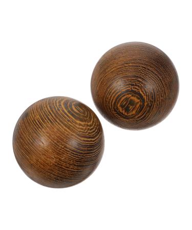 Gatuida 1 pair of health ball handball wooden baoding balls baoding ball exercises gifts The gift balls made of red rosewood wooden ball presents adult massage balls decorate