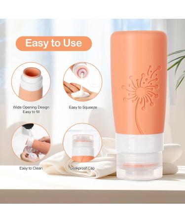 Travel Bottles for Toiletries - Dandelion - 20 Pack - Buy Online on GoSupps.com