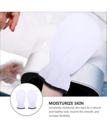 FRCOLOR 3 Pairs exfoliating Hand mask Fingerless Gloves Black Disposable Gloves Pink Disposable Gloves Dry Hands Lotion Beauty Care Gloves Gel Hand Gloves Polyester White Spa Glove Thicken - Buy Online on GoSupps.com