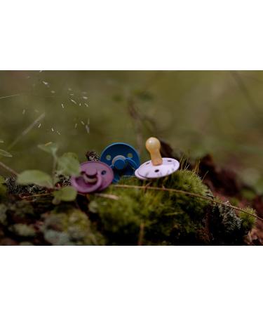 BIBS Pacifiers - 4 Pack | Round Nipple Baby Soother | BPA Free | Made in Denmark | 6-18 Months | Blue Colors - Buy Online on GoSupps.com