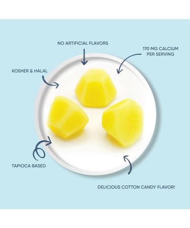 LIVS Calcium & Vitamin D3 Gummies for Adult & Kids 170mg Calcium & 1000 IU Vitamin D3 Supplement for Immune Support Bone & Teeth Health | Cotton Candy Flavor | Gluten-Free | 120 Count/60 Servings Calcium & Vitamin D 60 C  - Buy Online on GoSupps.com