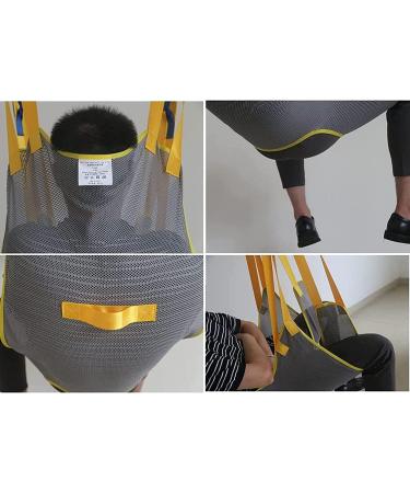 Patient Lift Toileting Sling Large Mesh Sling for Shower Patient Hoist Lift Dress Toileting Access Premium Padded Sling with Headrest 0620 Yellow Large - Buy Online on GoSupps.com