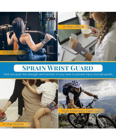 Ultra Thin Wrist Brace for Carpal Tunnel - Adjustable Lightweight & Breathable - Sport Support for Men & Women - Order a Size Up - Black - Buy Online on GoSupps.com