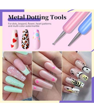 NICOLE DIARY 8Pcs Nail Art Brushes Set for Gel Polish Design & DIY Manicure - Buy Online on GoSupps.com