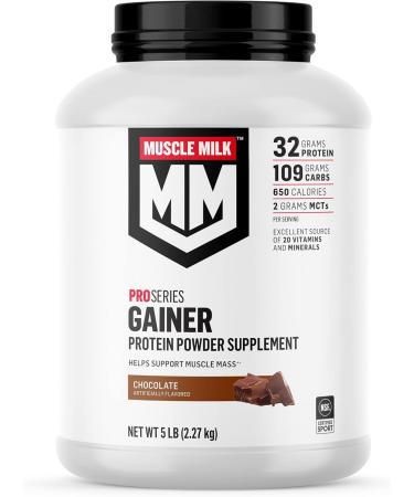 Muscle Milk Pro Series Protein Powder & Gainer Powder Bundle Chocolate 5lb Each 50g & 32g Protein - Buy Online on GoSupps.com