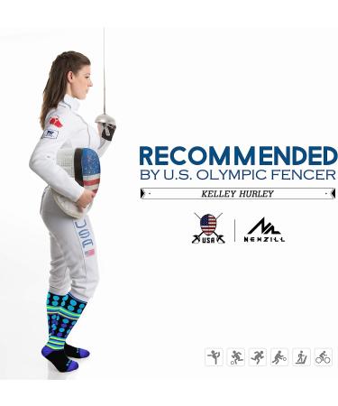 NEWZILL Medical Compression Socks 20-30 mmHg for Women and Men - Large/X-Large Swag Purple - Buy Online on GoSupps.com