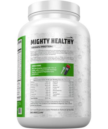 RevSupps Mighty Healthy Protein Powder | Vegan Muscle Recovery Formula | Fast Absorbing Pea & Brown Rice Blend | Vanilla Flavor - Buy Online on GoSupps.com