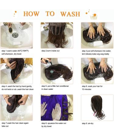 OUFEI Red Bob Wig with Bangs for Women Short Wavy Natural Synthetic Hair Heat Resistant Wigs Cosplay Daily Party Use Red(8134-1) - Buy Online on GoSupps.com