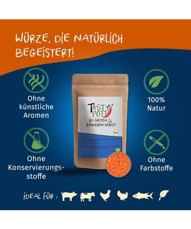 Jeske Sports Supplies Tasty Pott Organic fries and chicken herbs 30 grams herbs and cooking roasting and marinating fries splitting potatoes refining herbs 30 g 1er Pack - Buy Online on GoSupps.com