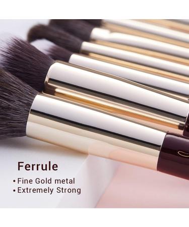 Jessup 20pcs Zinfandel T281 Makeup Brush Set - Professional Soft Natural Bristle for Foundation, Eyeshadow, Blush, and Concealer - Buy Online on GoSupps.com