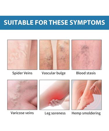 2pcs Varicose Veins Cream Varicose Veins Treatment for Legs Varicose Veins Relief Cream Spider Varicose Cream - Improve Blood Circulation Soothes Tired Legs 2 * 20g - Buy Online on GoSupps.com