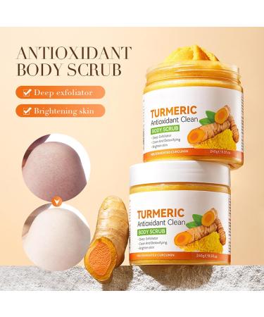 Turmeric Body Scrub Turmeric Exfoliating Body Scrub Face Scrub Body Scrub Deep Cleansing Moisturizing Exfoliating Scrub Facial Scrub For Exfoliation Turmeric Scrub for Firm Hydrated Skin - Buy Online on GoSupps.com