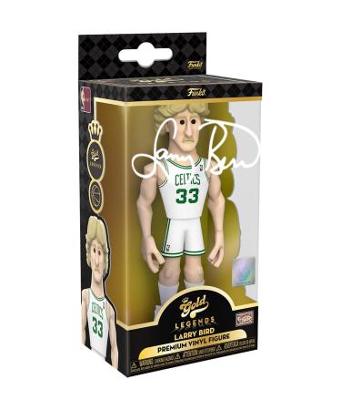 Larry Bird Facsimile Signed Reprint Laser Autographed Funko POP! Gold Basketball NBA: Legends Boston Celtics Figurine