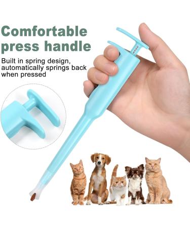 Pet Pill Dispenser-Pet Piller Gun Oral Tablet Capsule Pet Pill Plunger Popper with Pusher Pet Pill Feeder for Dogs Cats and Small Animals (Blue) Blue normal Blue - Buy Online on GoSupps.com