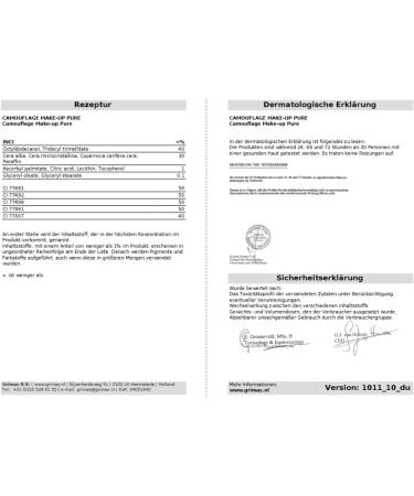  GRIMAS GRIMAS Professional Camouflage Stick Concealer 23 ml complementary color 408 professional makeup with strong coverage and concealing properties for tattoos burn marks dark circles pigment spots and - Buy Online on GoSupps.com