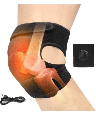 PURFUN Electric Heated Knee Brace Wrap - Adjustable Arthritis Heat Therapy for Joint Pain Relief | USB Heating Kneepads for Injury and Rheumatism - 1 PC - Buy Online on GoSupps.com