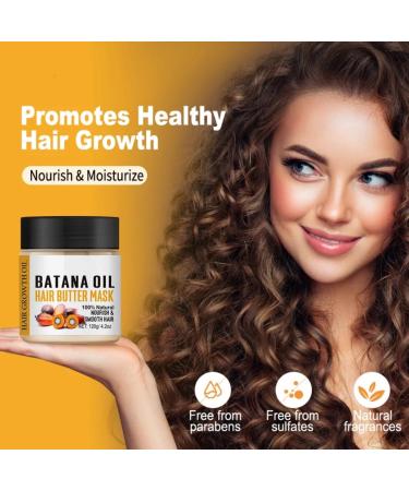 100% Pure Batana Oil from Honduras - Hair Mask & Scalp Treatment for Growth & Anti-Hair Loss - 4.2 oz (120g - Buy Online on GoSupps.com