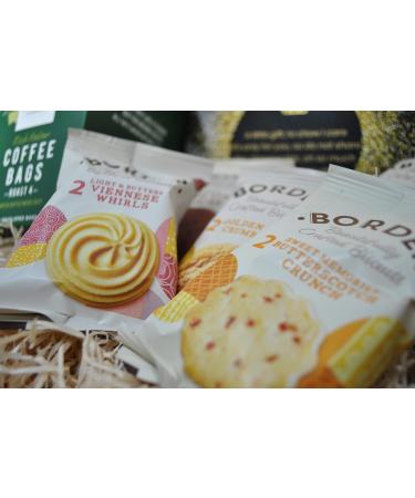 Taylors of Harrogate Coffee Brew Bags Gift Set with Border Biscuits (x10) Walkers Biscuits (x8) and Lotus Biscoff Original Biscuits (x5) - Buy Online on GoSupps.com