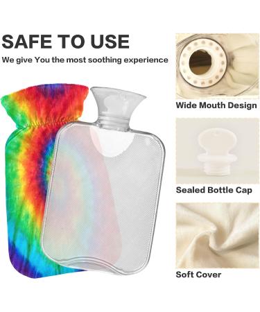 Spiral Tie Dye Hot Water Bottle - 1L Heat Bag for Pain Relief & Warm Compress | International Shipping - Buy Online on GoSupps.com