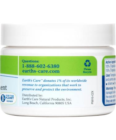 Earth's Care Triple Action Pain Relieving Ointment - Paraben-Free Fragrance-Free Allergy-Tested - 2.5 OZ (2 Jars) | International Shipping Available - Buy Online on GoSupps.com